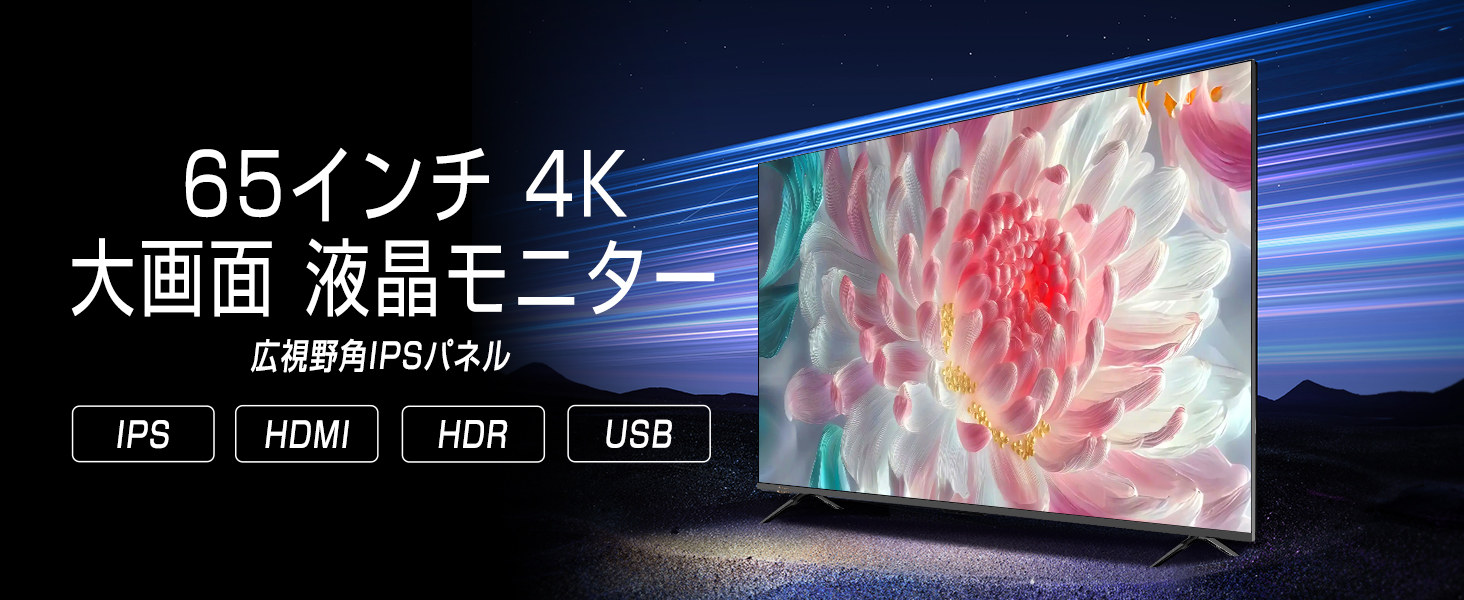 Amazon.co.jp: ASTEX 4K UHD 65インチ モニター 3840x2160 IPS広視野角